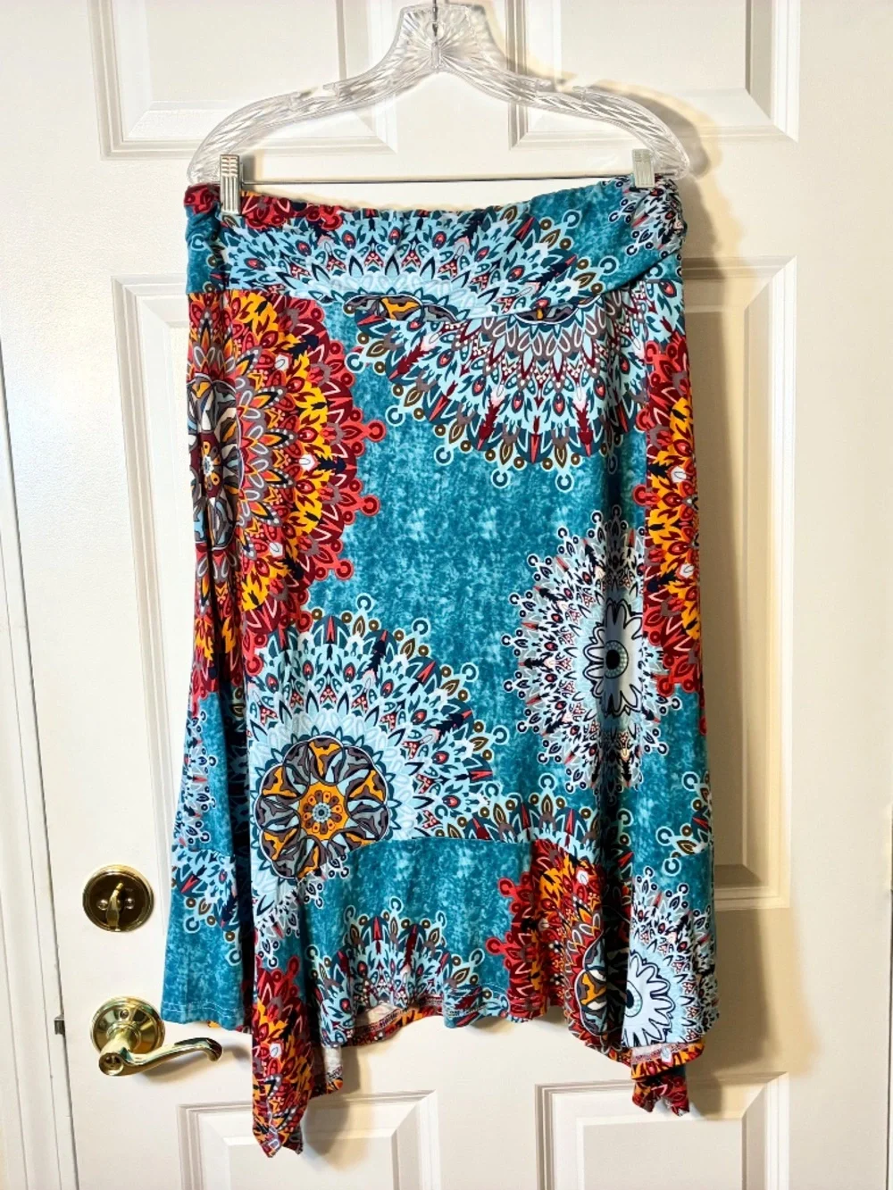 PrinStory Handkerchief Hem Skirt